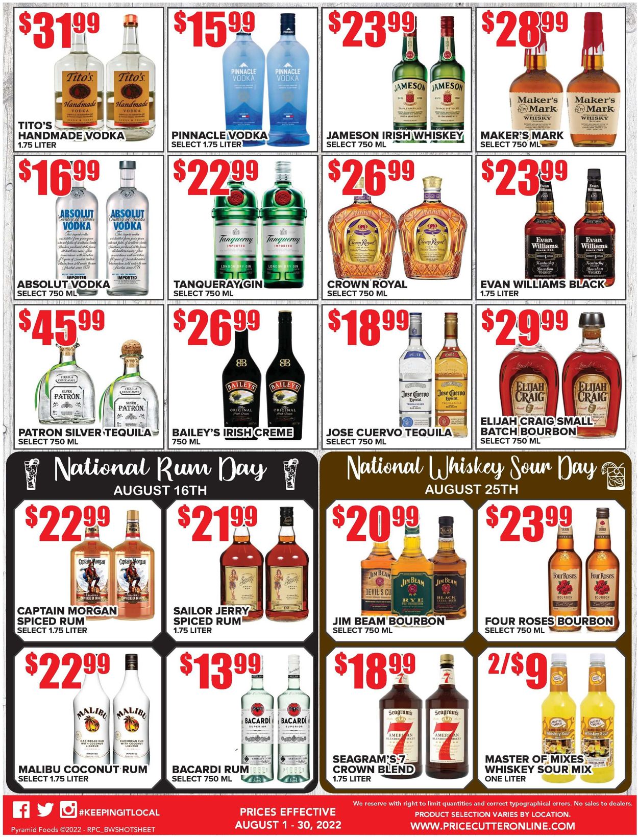 Price Cutter Weekly Ad Circular - valid 08/01-08/30/2022 (Page 2)