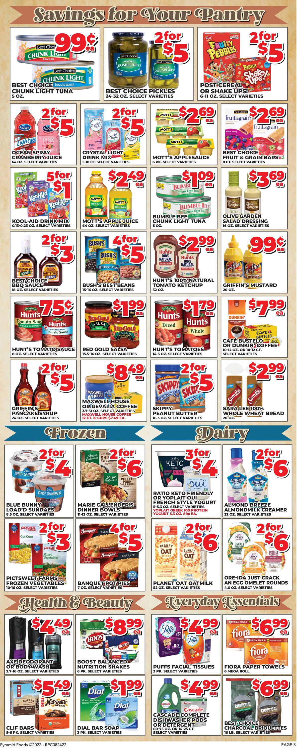 Price Cutter Weekly Ad Circular - valid 08/24-08/30/2022 (Page 3)