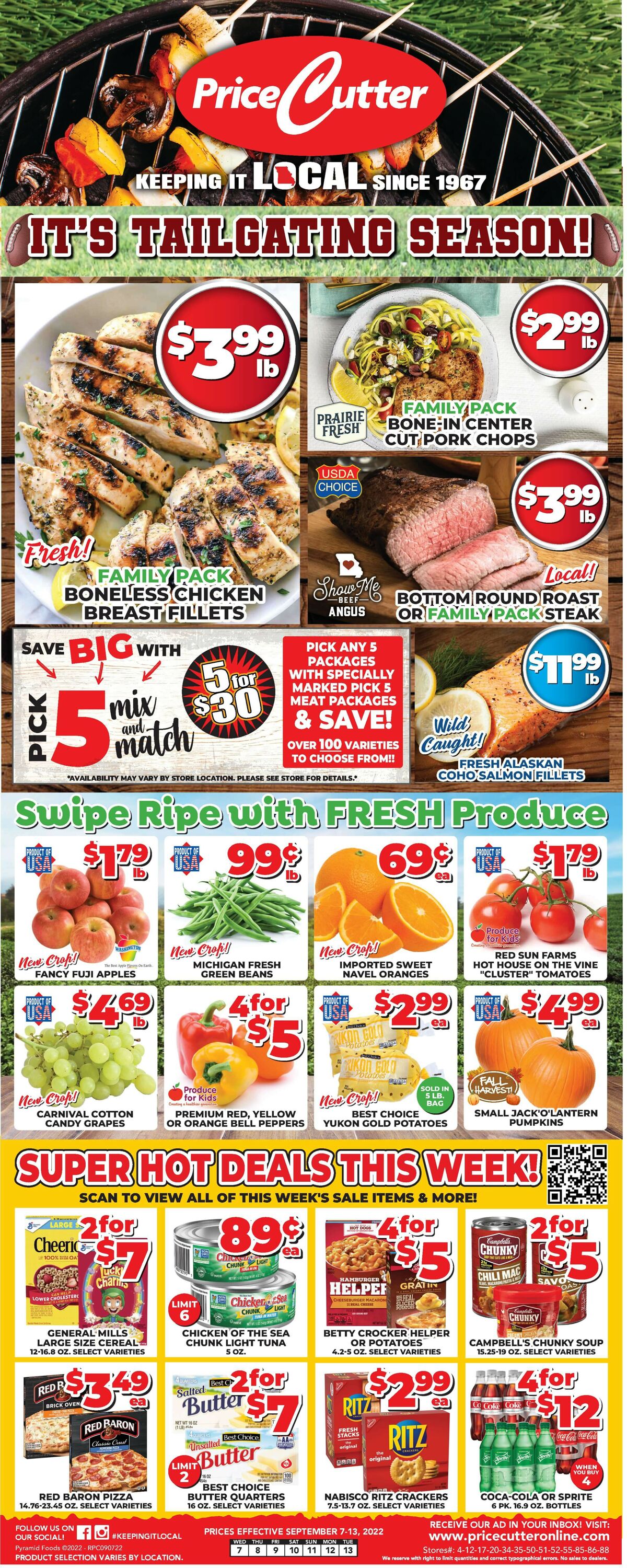 Price Cutter Weekly Ad Circular - valid 09/07-09/13/2022