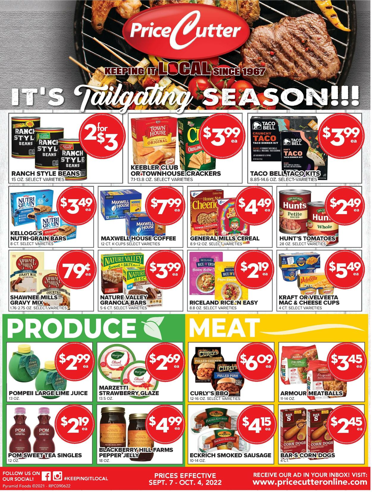 Price Cutter Weekly Ad Circular - valid 09/07-10/04/2022