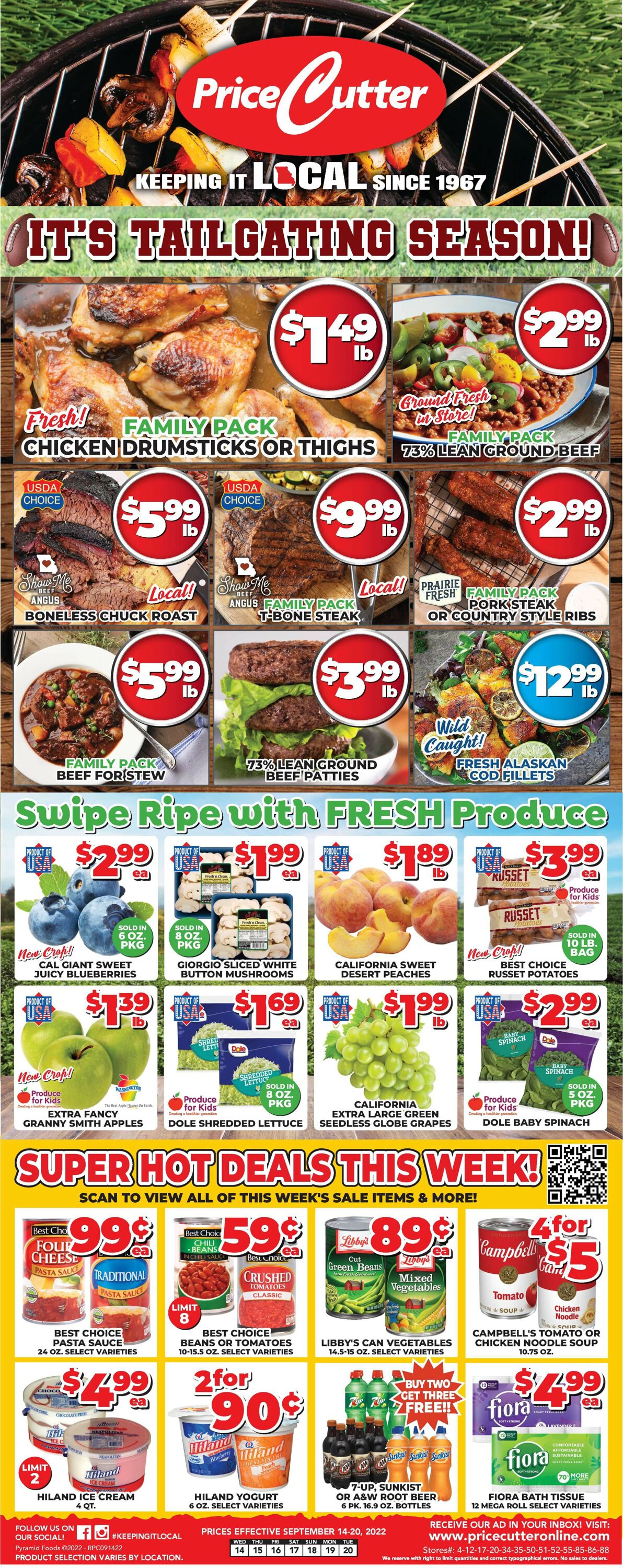 Price Cutter Weekly Ad Circular - valid 09/14-09/20/2022