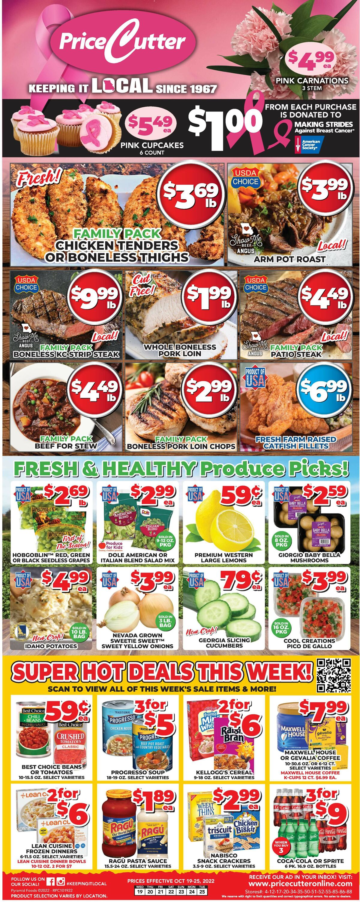 Price Cutter Weekly Ad Circular - valid 10/19-10/25/2022