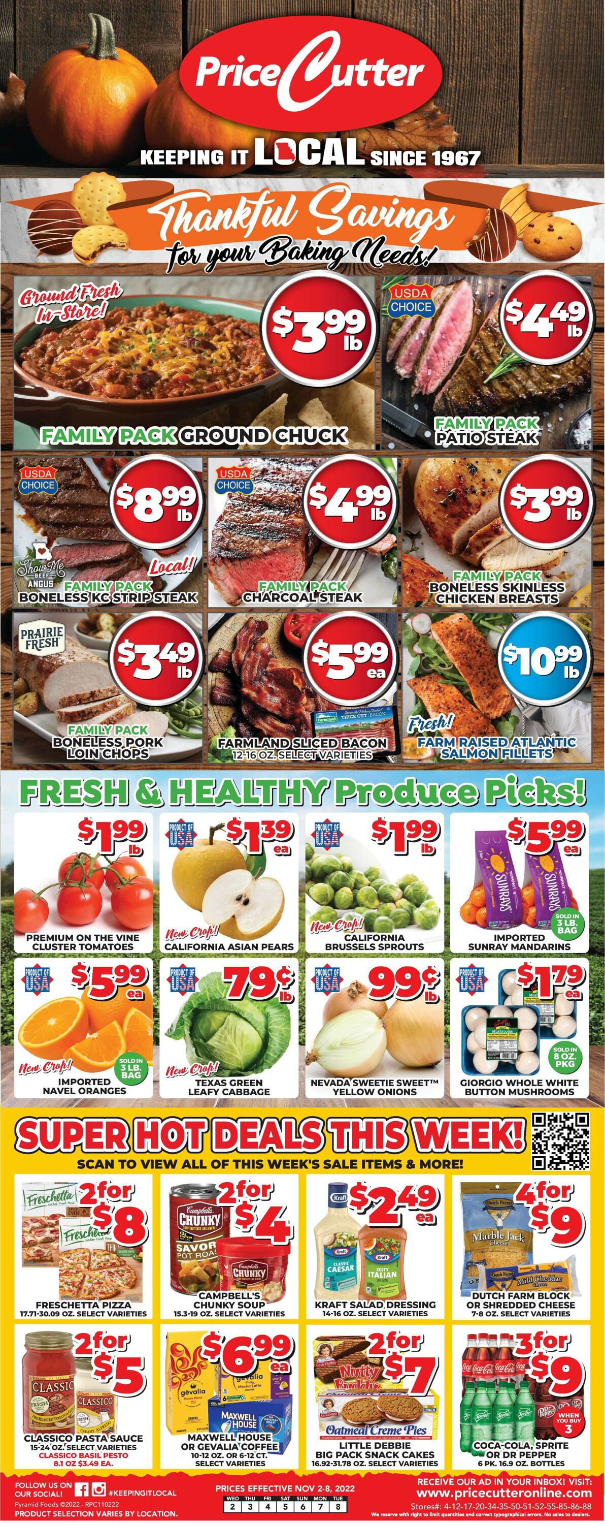 Price Cutter Weekly Ad Circular - valid 11/02-11/08/2022