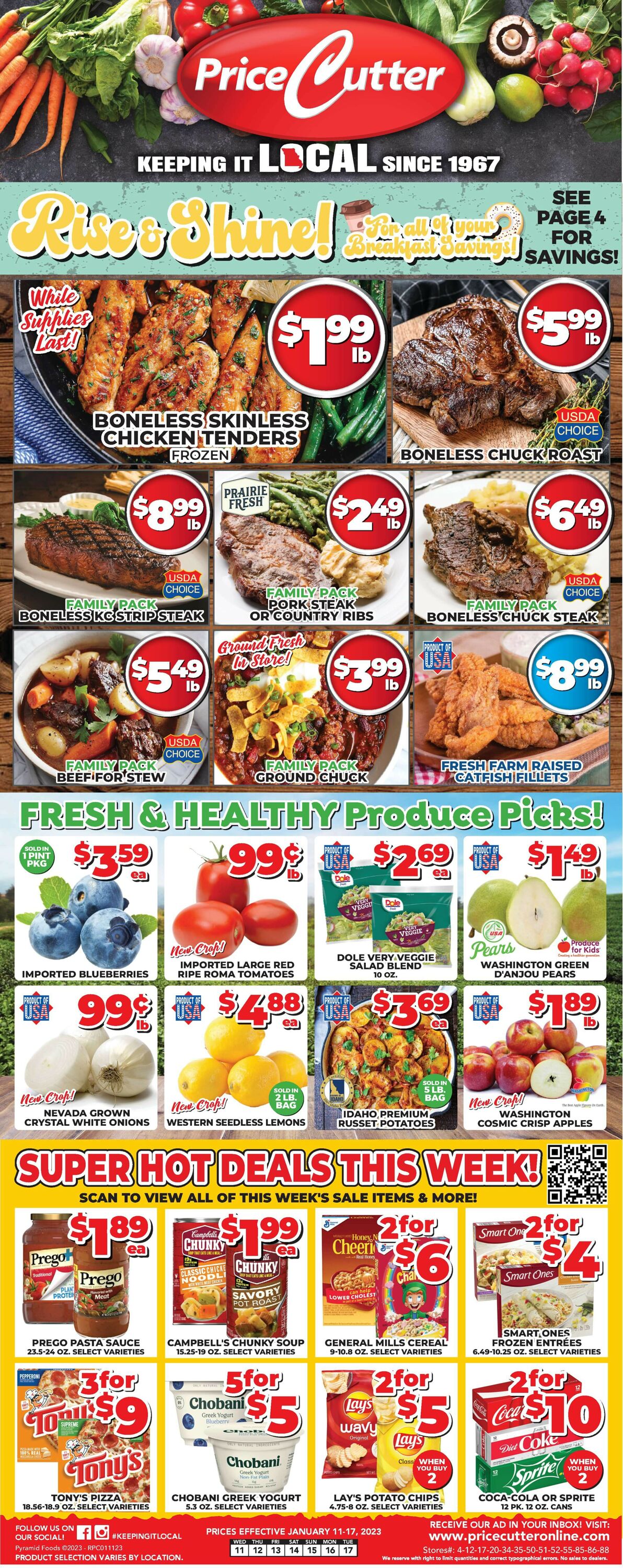 Price Cutter Weekly Ad Circular - valid 01/11-01/17/2023