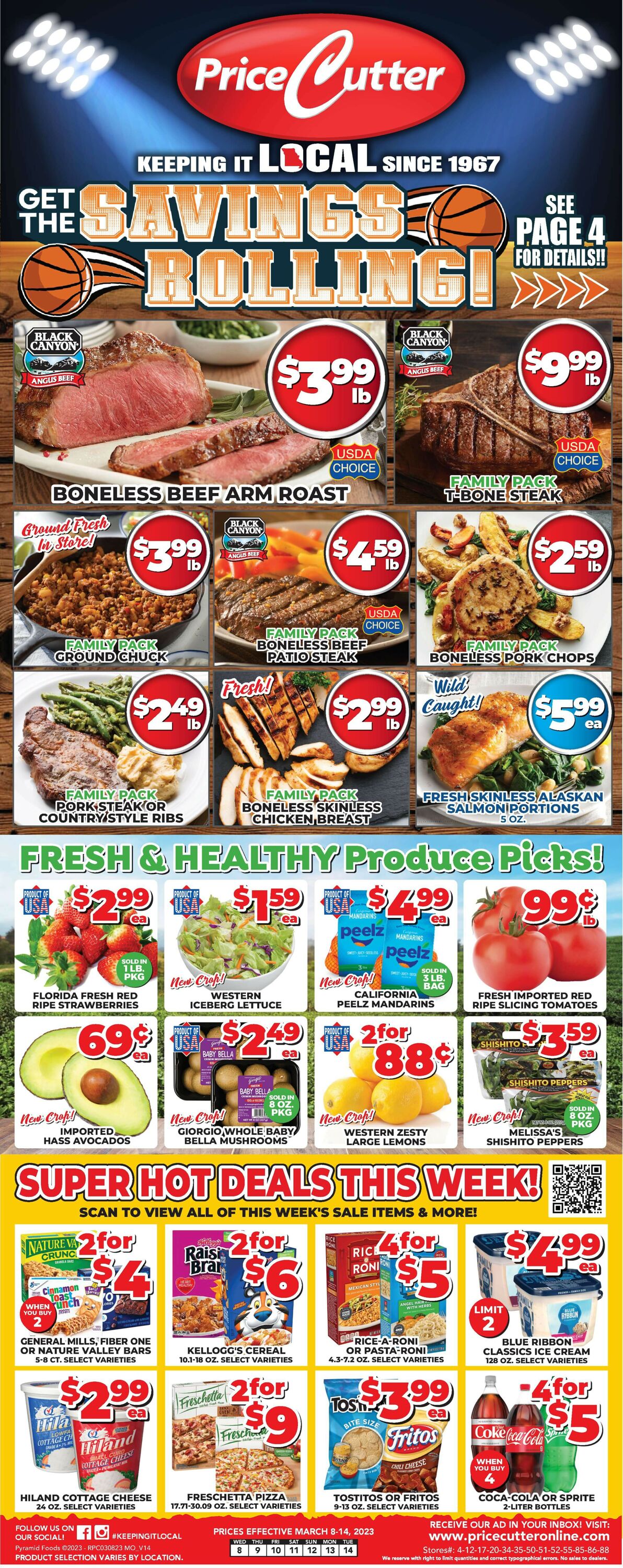 Price Cutter Weekly Ad Circular - valid 03/08-03/14/2023