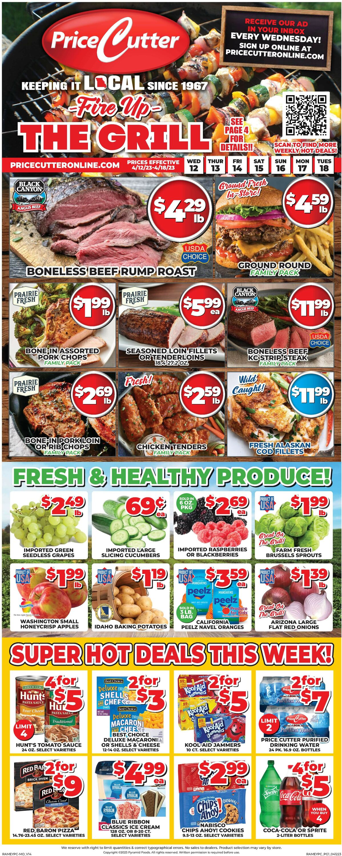 Price Cutter Weekly Ad Circular - valid 04/12-04/18/2023