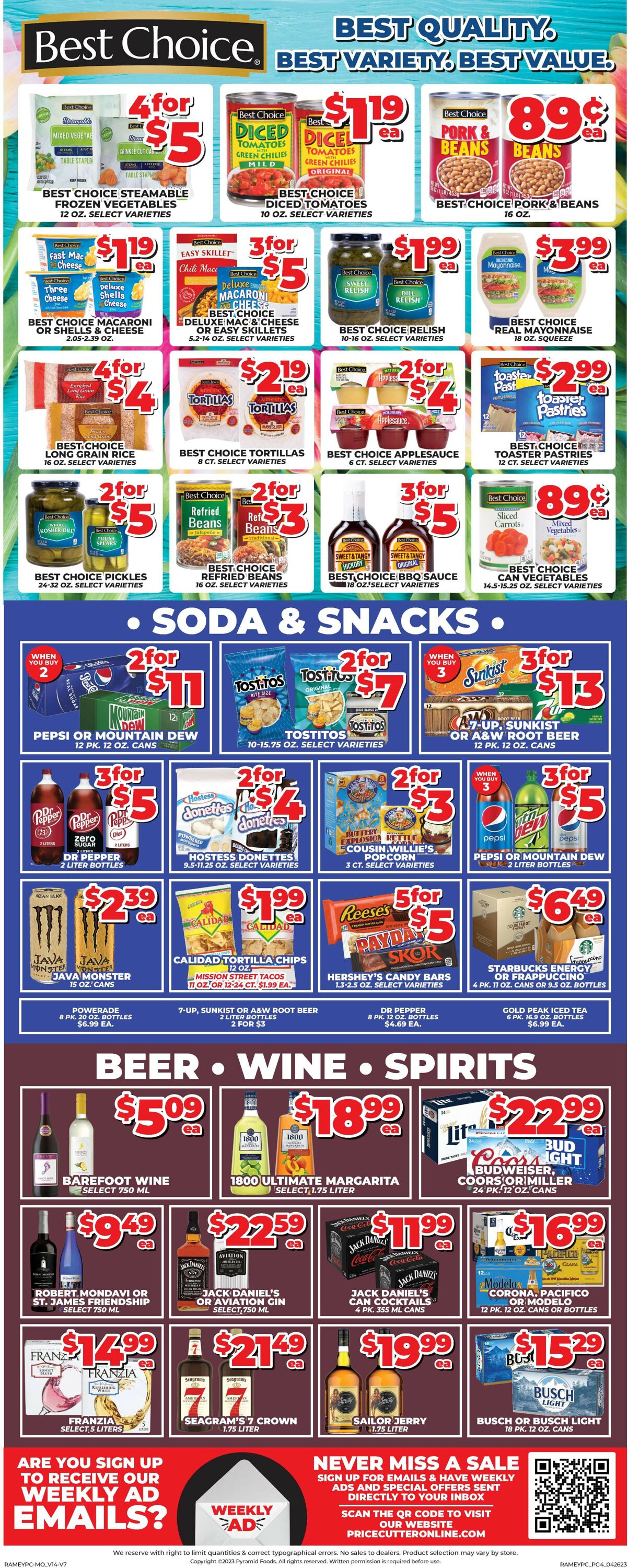 Price Cutter Weekly Ad Circular - valid 04/26-05/02/2023 (Page 4)