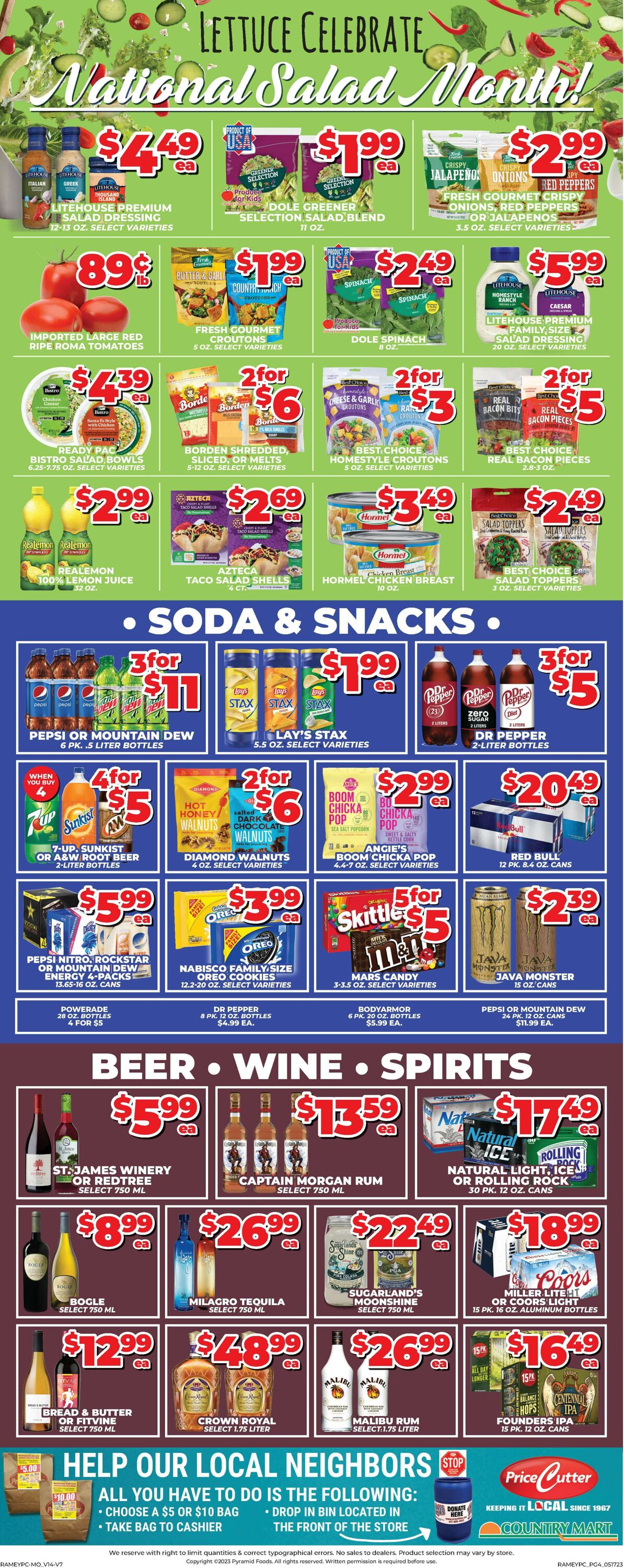 Price Cutter Weekly Ad Circular - valid 05/17-05/23/2023 (Page 4)