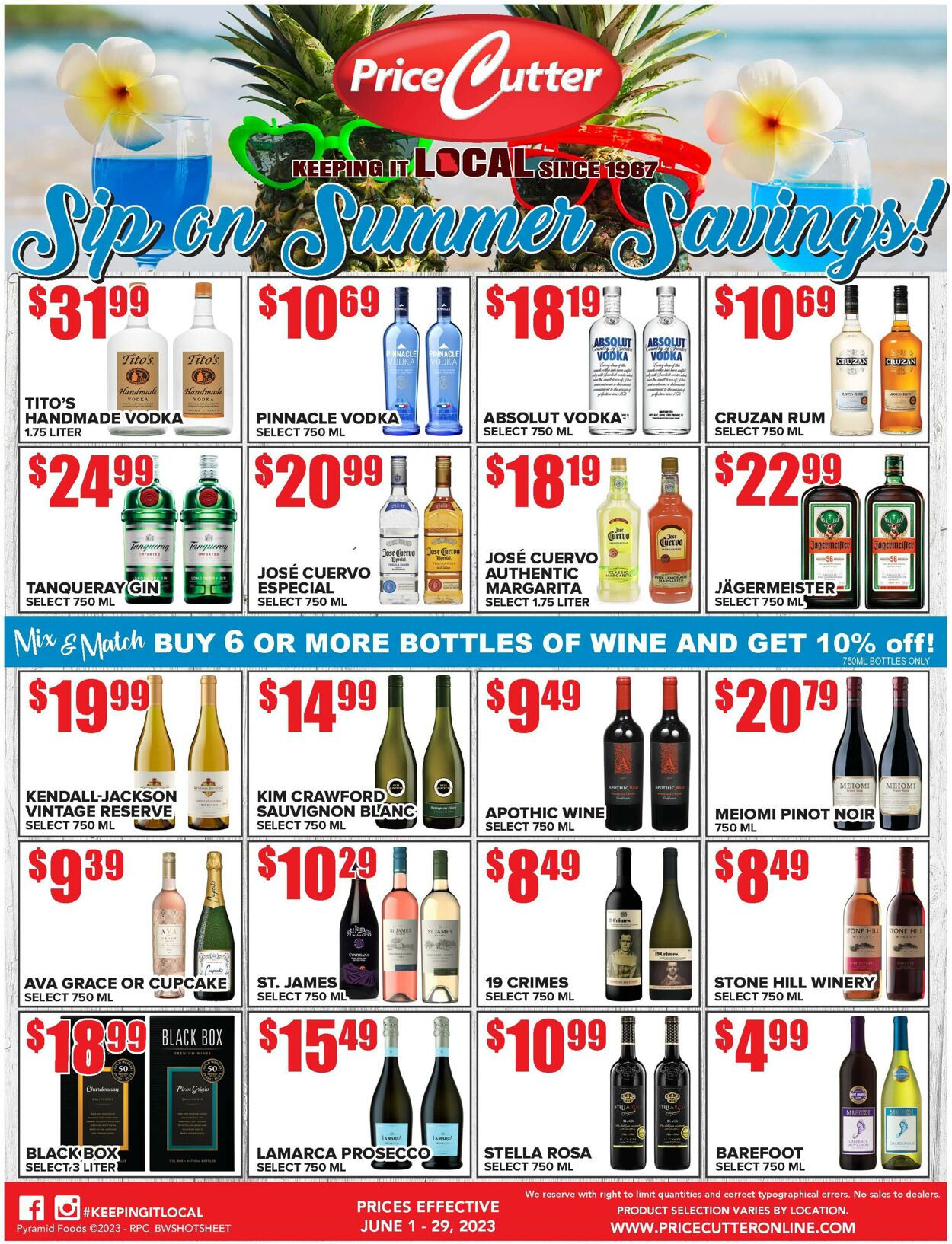 Price Cutter Weekly Ad Circular - valid 06/01-06/29/2023