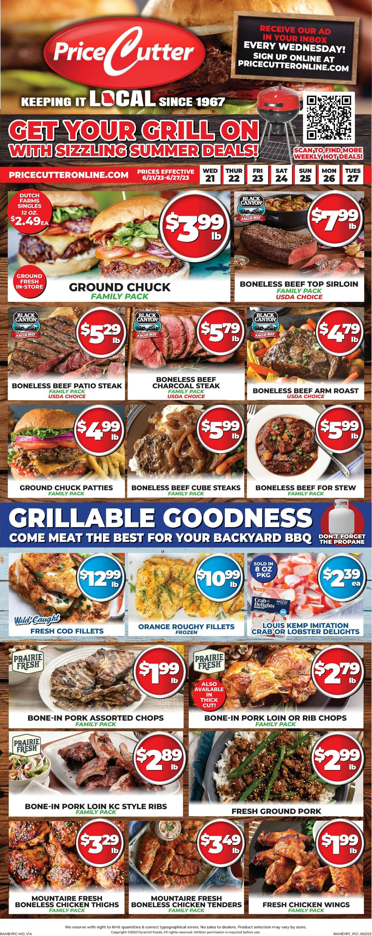 Price Cutter Weekly Ad Circular - valid 06/21-06/27/2023