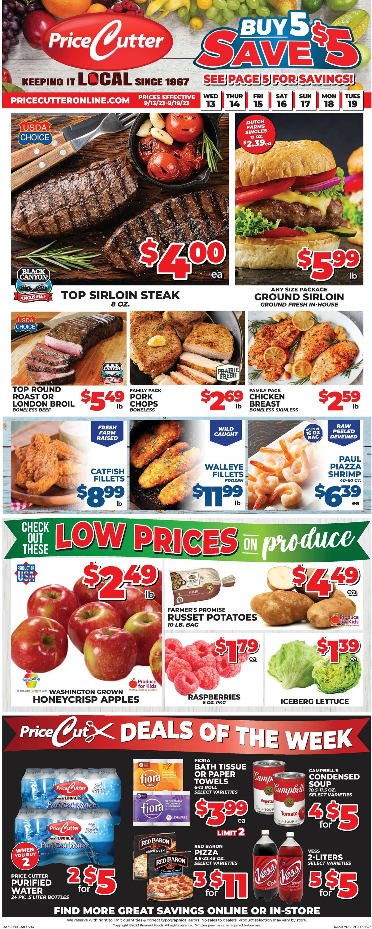 Price Cutter Weekly Ad Circular - valid 09/13-09/19/2023