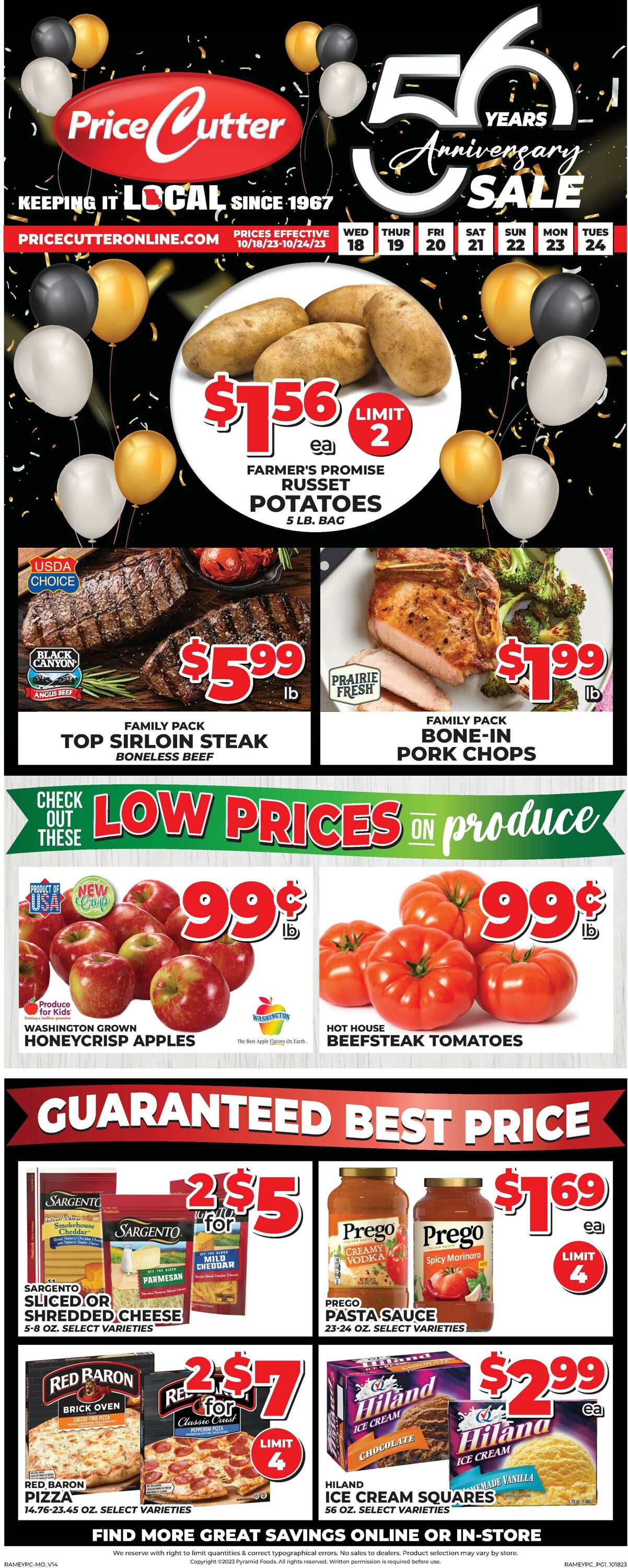 Price Cutter Weekly Ad Circular - valid 10/18-10/24/2023