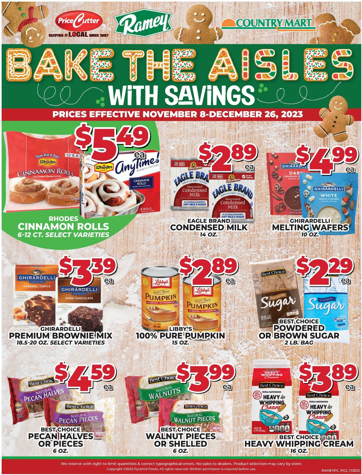 Price Cutter Weekly Ad Circular - valid 11/08-12/26/2023 (Page 2)