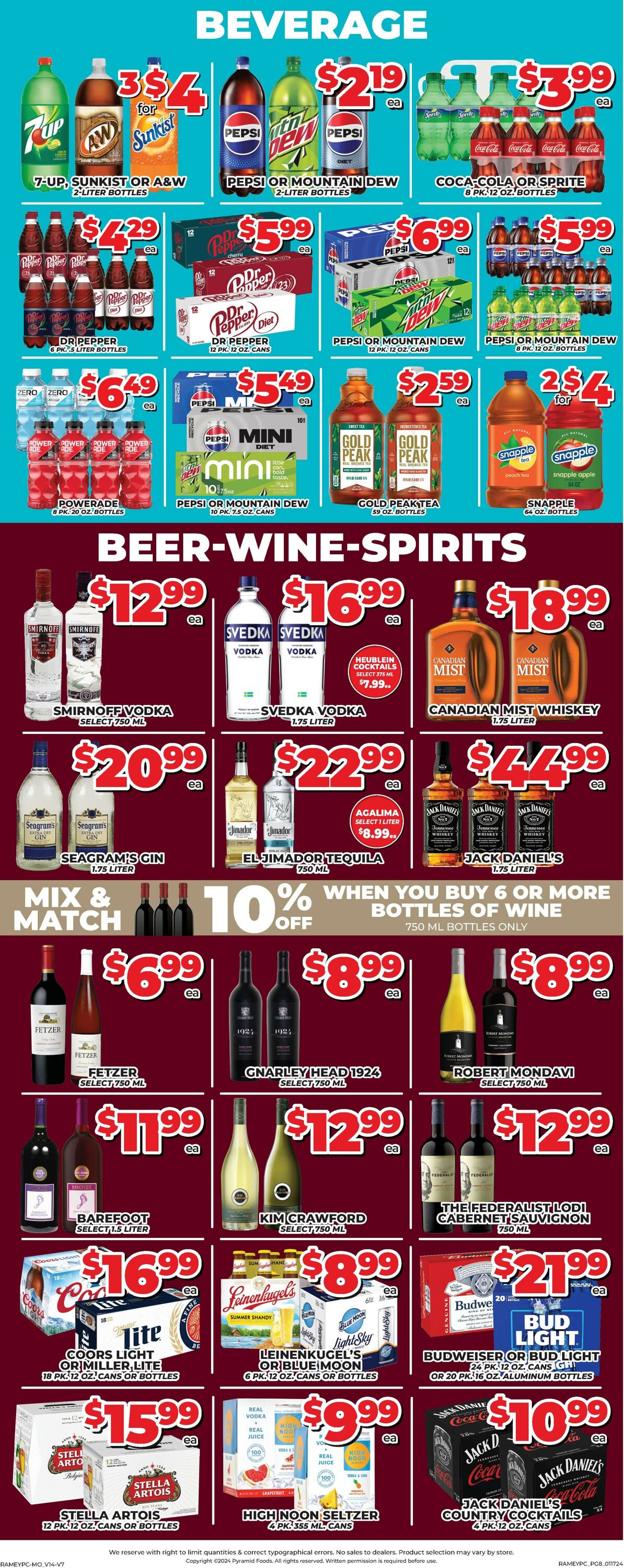 Price Cutter Weekly Ad Circular - valid 01/17-01/23/2024 (Page 8)