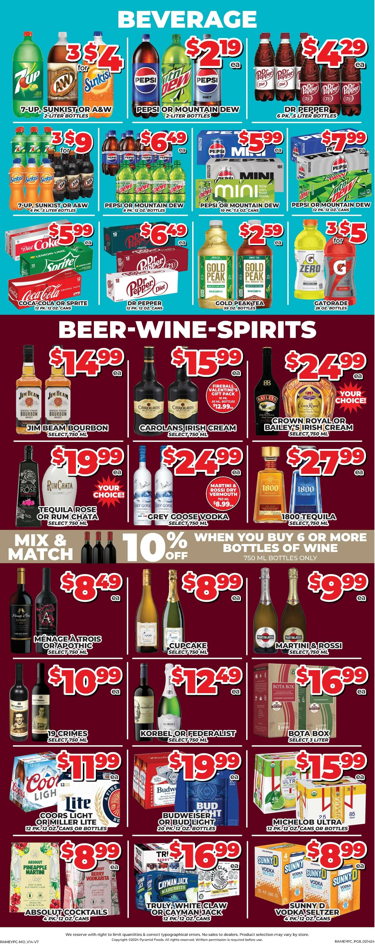 Price Cutter Weekly Ad Circular - valid 02/14-02/20/2024 (Page 8)