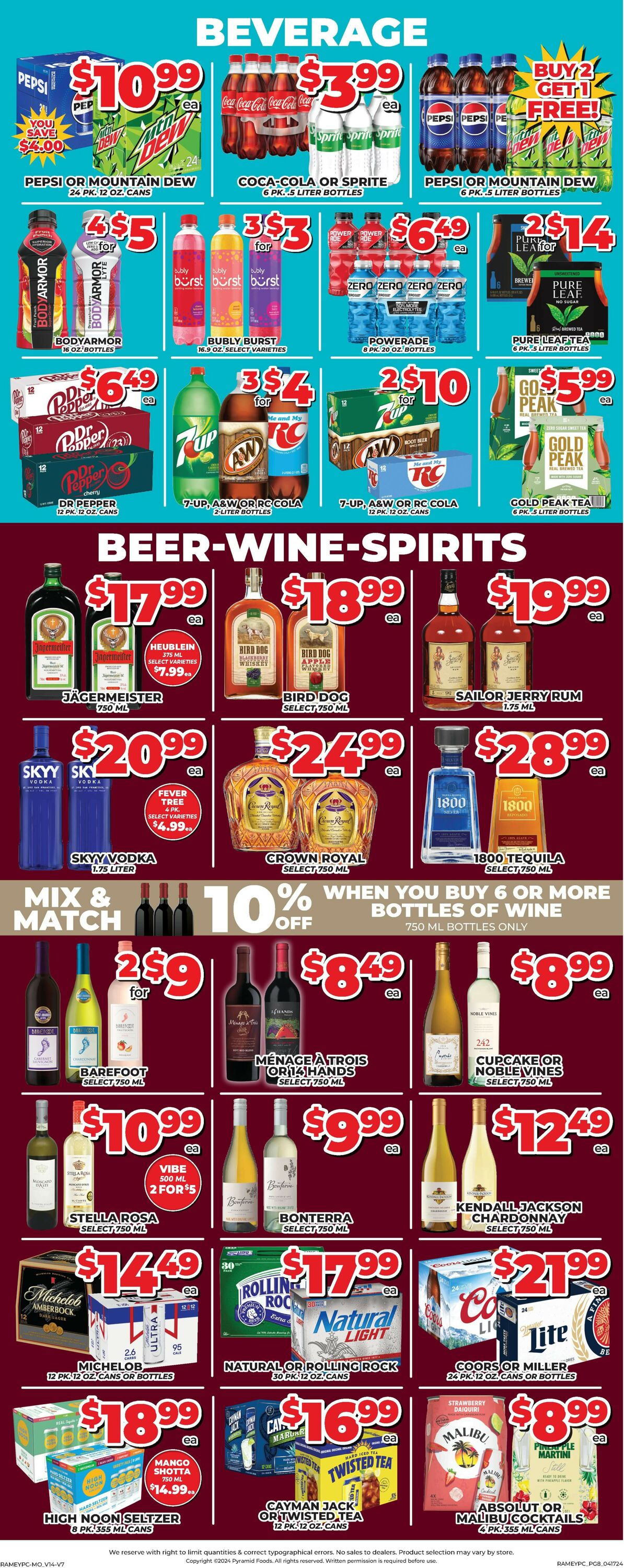 Price Cutter Weekly Ad Circular - valid 04/17-04/23/2024 (Page 8)