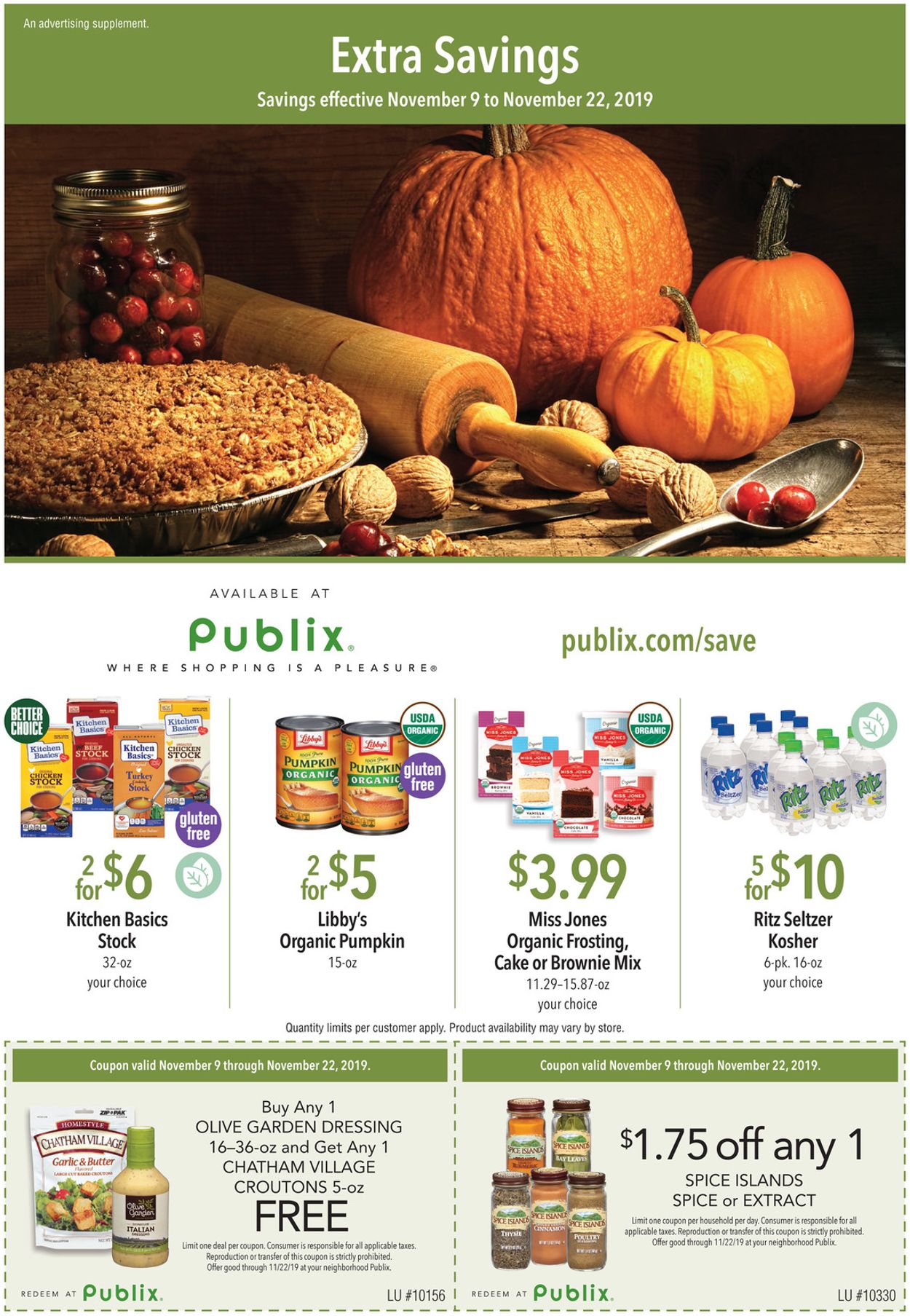 Publix Weekly Ad Circular - valid 11/09-11/22/2019