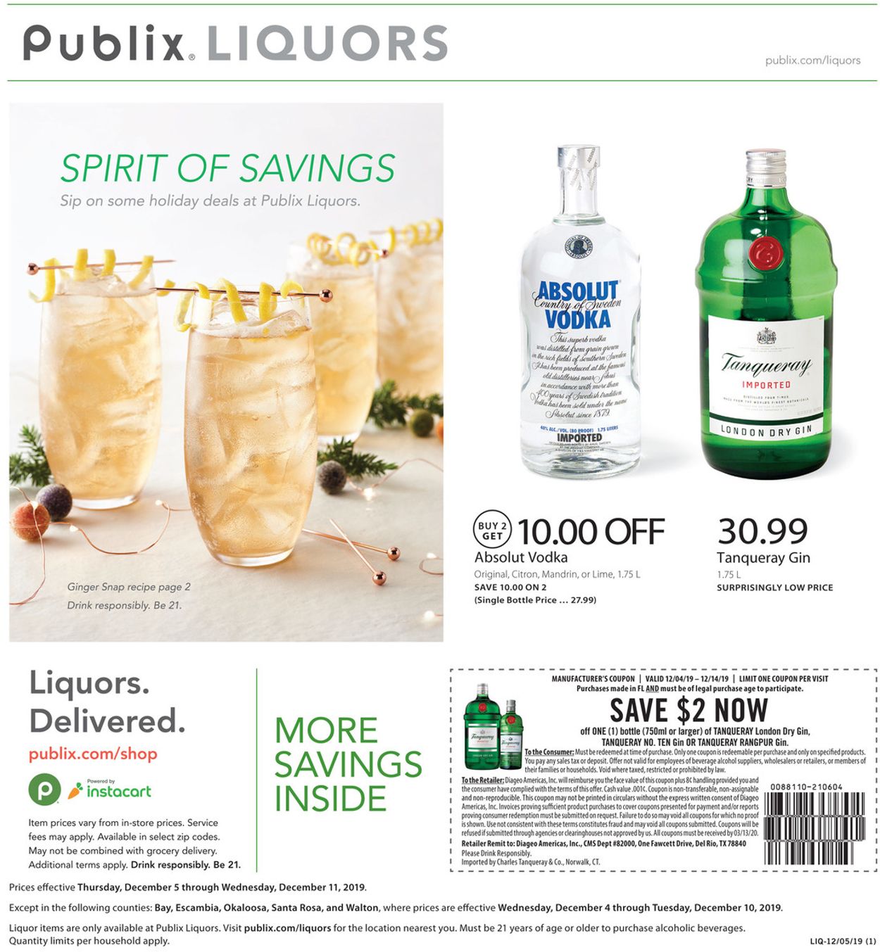 Publix Weekly Ad Circular - valid 12/05-12/11/2019