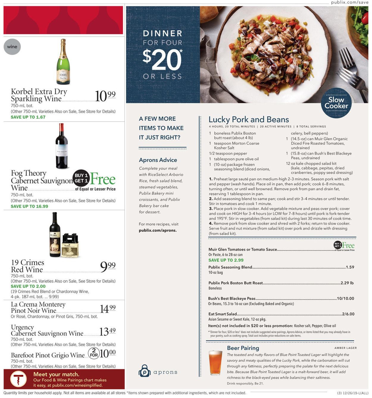 Publix - New Year's Ad 2019/2020 Weekly Ad Circular - valid 12/26-01/01/2020 (Page 3)