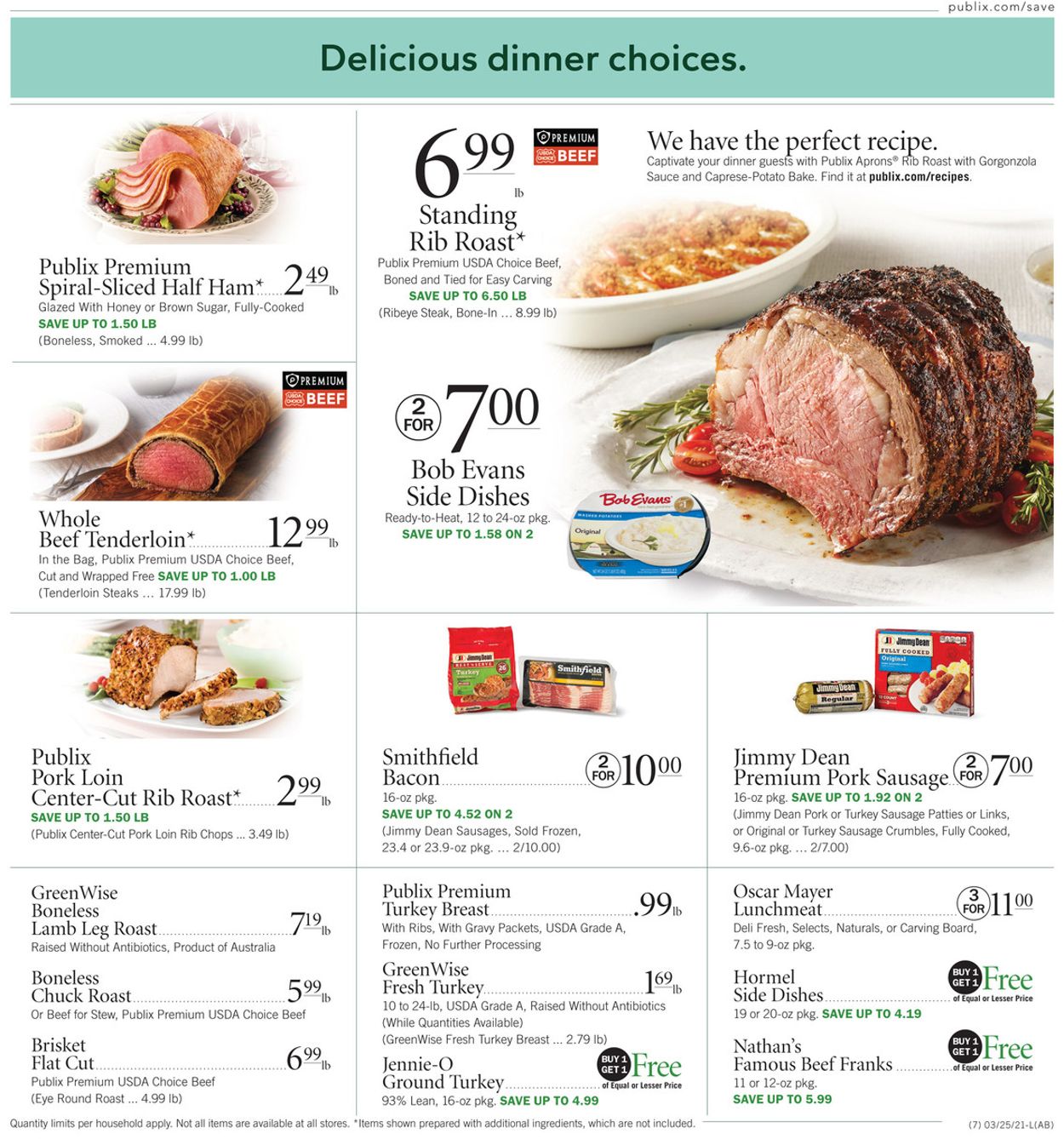 Publix - Easter 2021 Ad Weekly Ad Circular - valid 03/25-04/03/2021 (Page 7)