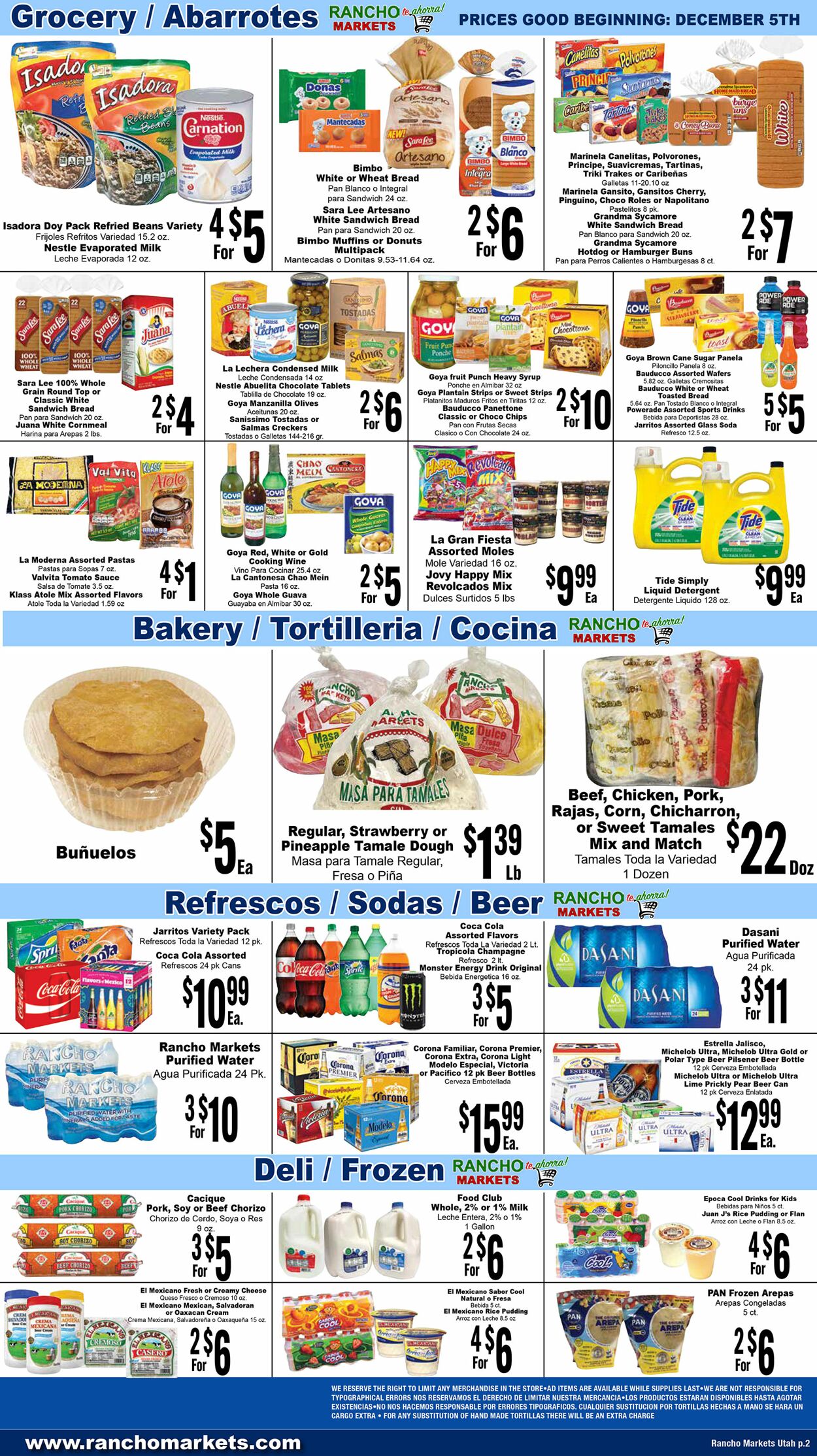 Rancho Markets Weekly Ad Circular - valid 12/05-12/12/2023 (Page 2)