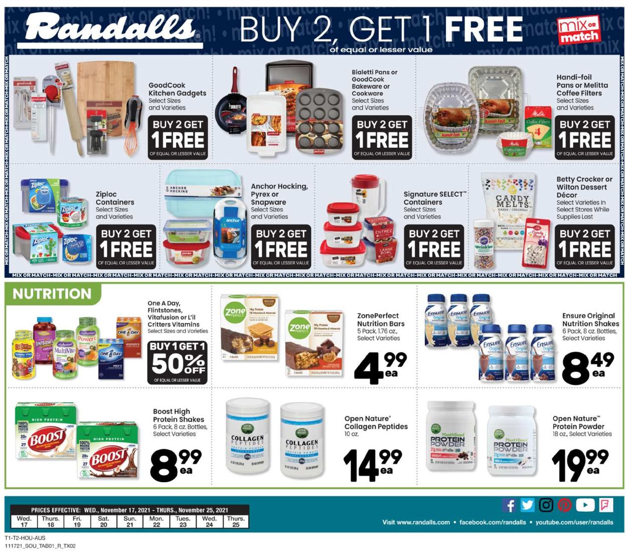 Randalls HOLIDAY 2021 Weekly Ad Circular - valid 11/17-11/23/2021 (Page 6)
