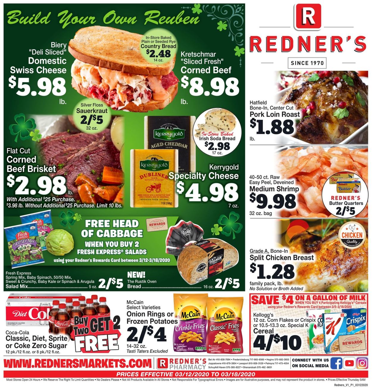 Redner’s Warehouse Market Weekly Ad Circular - valid 03/12-03/18/2020