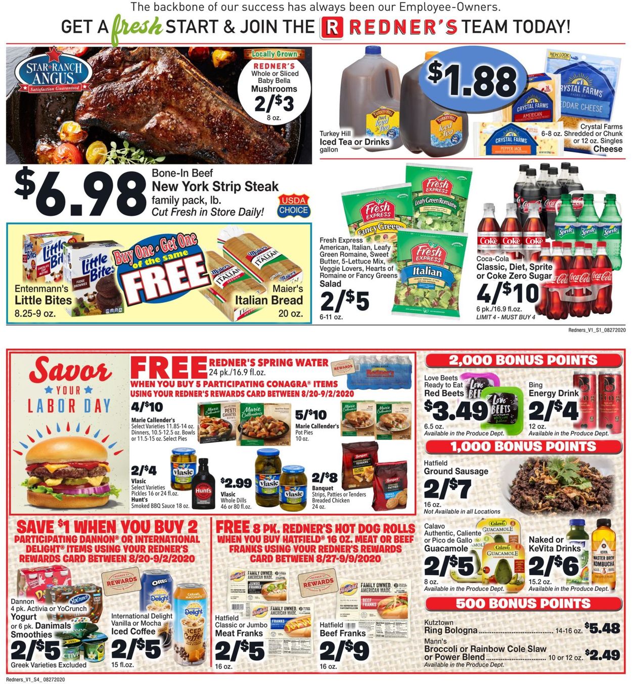 Redner’s Warehouse Market Weekly Ad Circular - valid 08/27-09/02/2020 (Page 2)