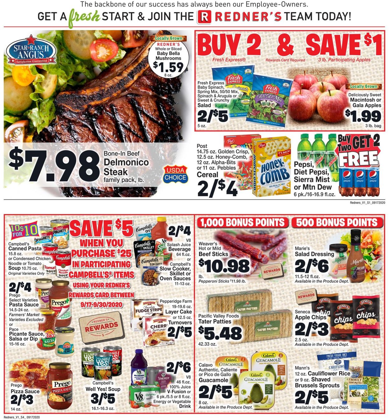 Redner’s Warehouse Market Weekly Ad Circular - valid 09/17-09/23/2020 (Page 2)
