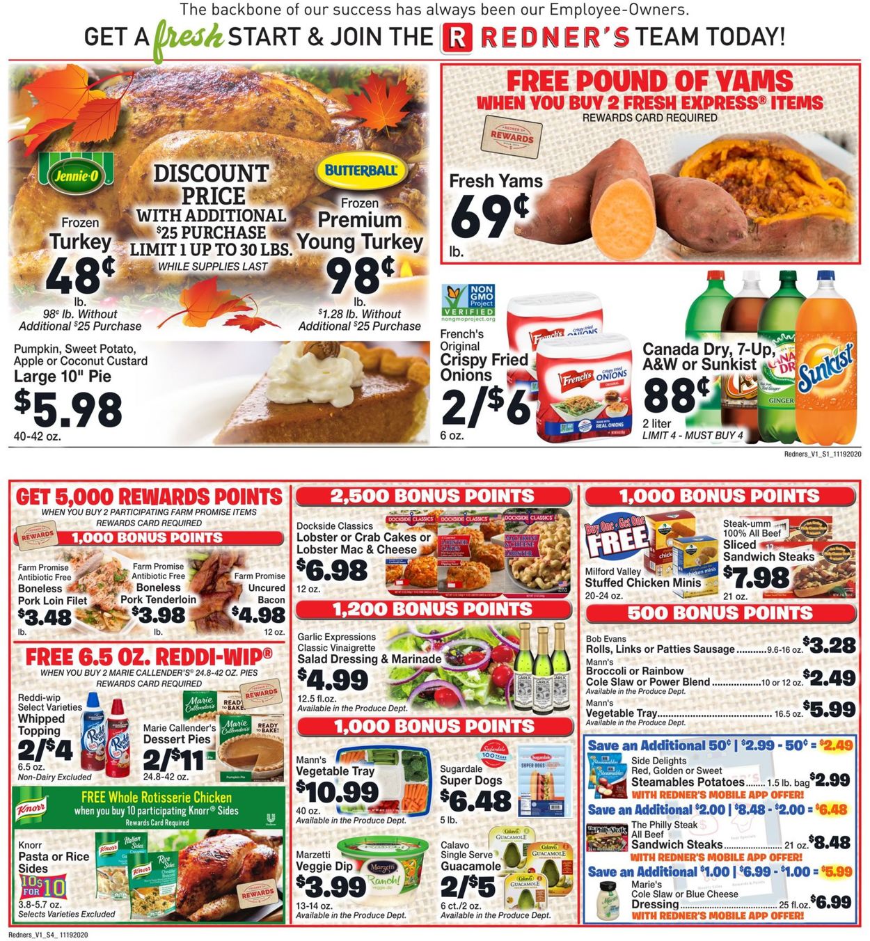 Redner’s Warehouse Market Weekly Ad Circular - valid 11/19-11/25/2020 (Page 2)