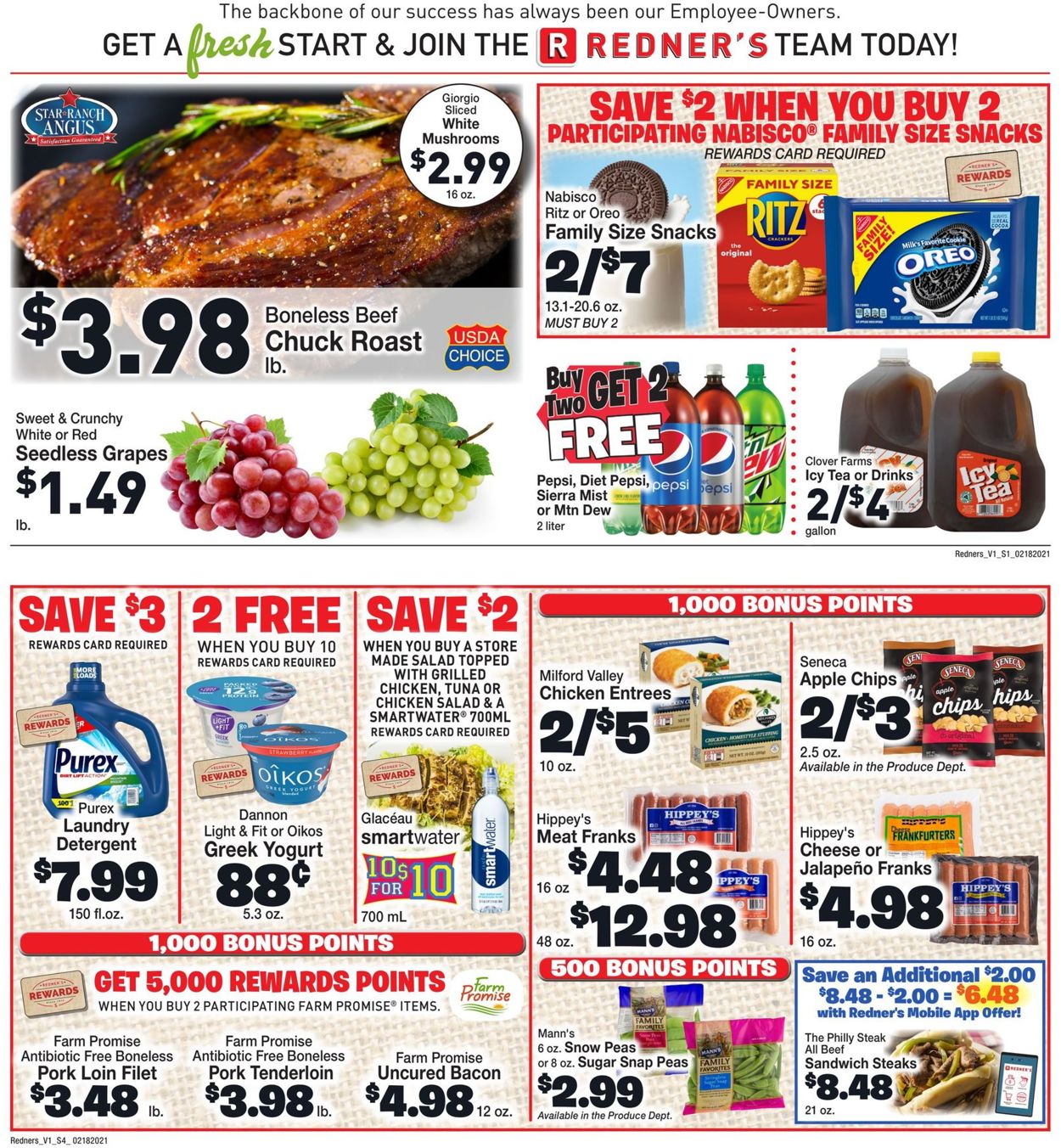 Redner’s Warehouse Market Weekly Ad Circular - valid 02/18-02/24/2021 (Page 2)