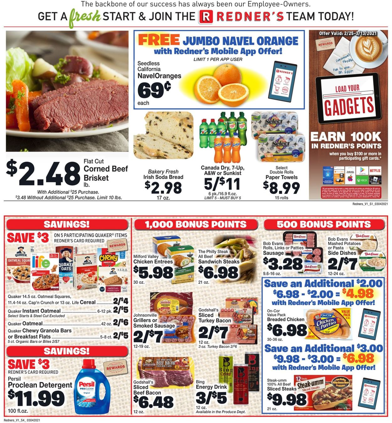 Redner’s Warehouse Market Weekly Ad Circular - valid 03/04-03/10/2021 (Page 2)