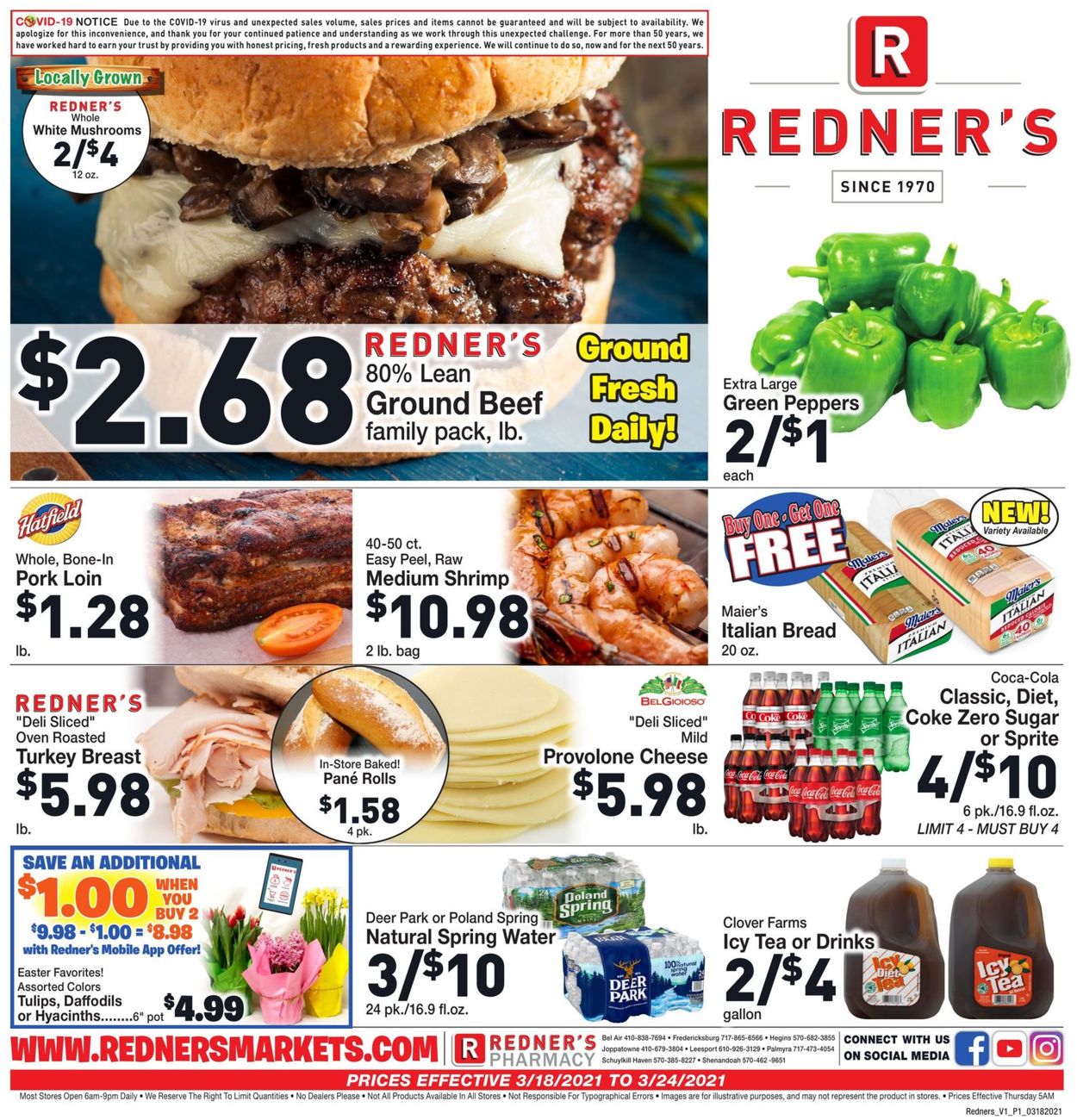 Redner’s Warehouse Market Weekly Ad Circular - valid 03/18-03/24/2021