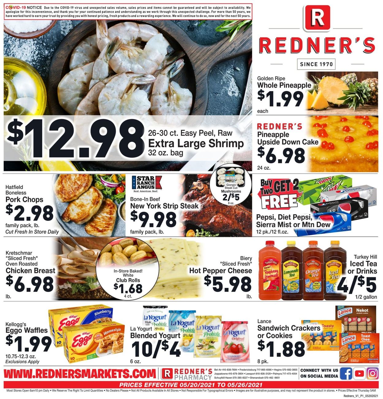 Redner’s Warehouse Market Weekly Ad Circular - valid 05/20-05/26/2021