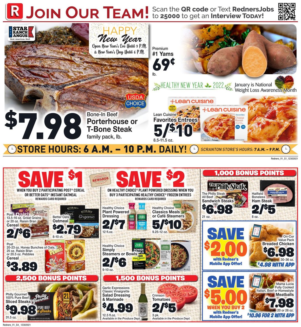 Redner’s Warehouse Market Weekly Ad Circular - valid 12/30-01/05/2022 (Page 2)