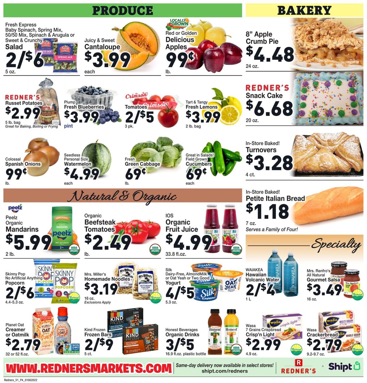 Redner’s Warehouse Market Weekly Ad Circular - valid 01/06-01/12/2022 (Page 6)