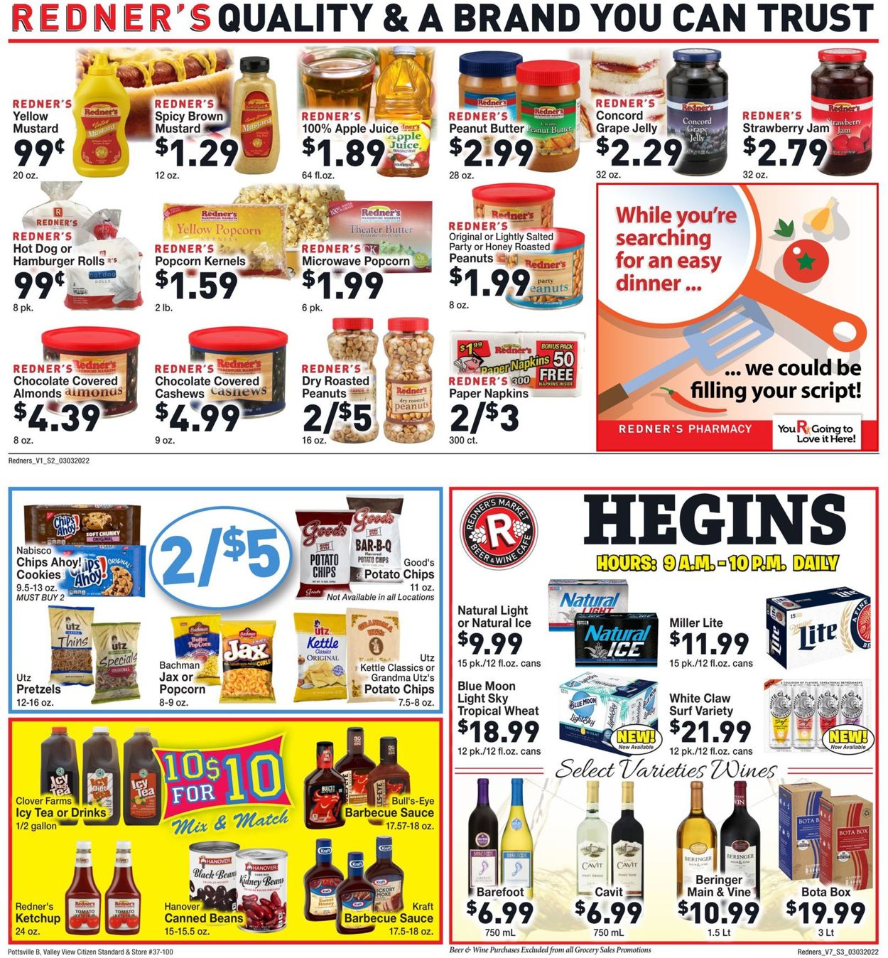 Redner’s Warehouse Market Weekly Ad Circular - valid 03/03-03/09/2022 (Page 3)