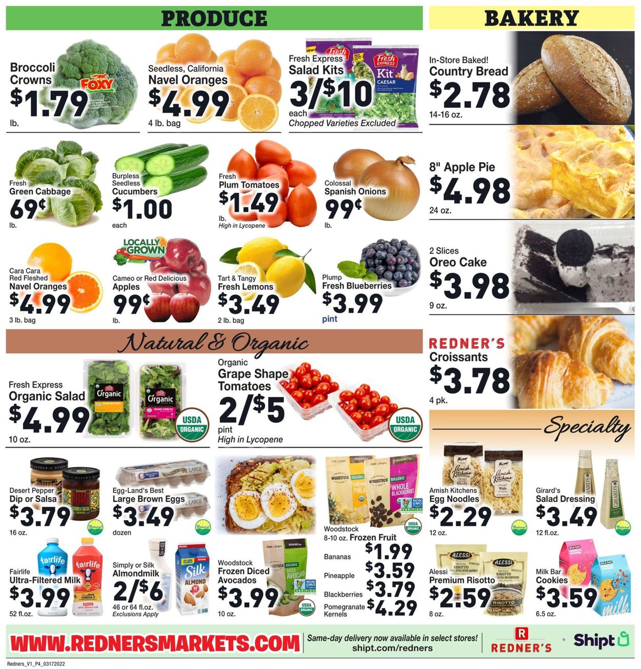 Redner’s Warehouse Market Weekly Ad Circular - valid 03/17-03/23/2022 (Page 6)