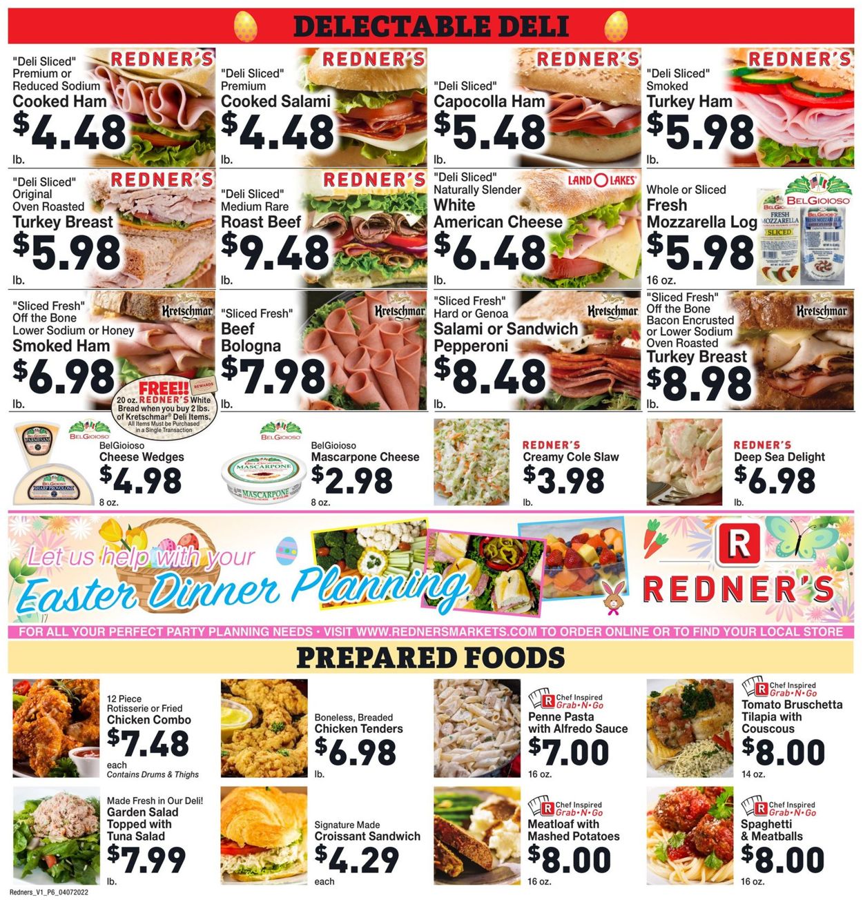Redner’s Warehouse Market EASTER 2022 Weekly Ad Circular - valid 04/07-04/13/2022 (Page 8)