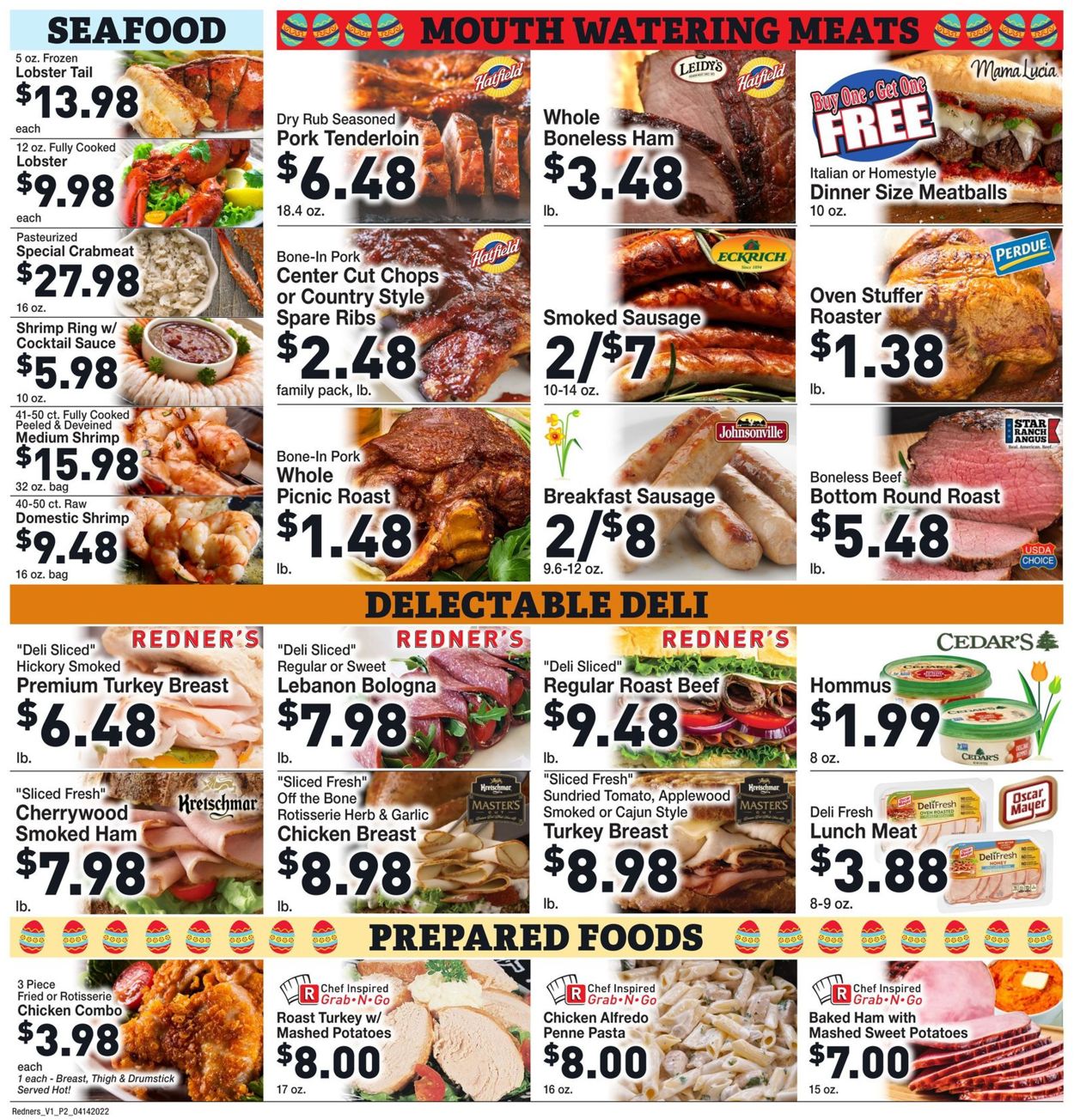 Redner’s Warehouse Market EASTER 2022 Weekly Ad Circular - valid 04/14-04/20/2022 (Page 4)