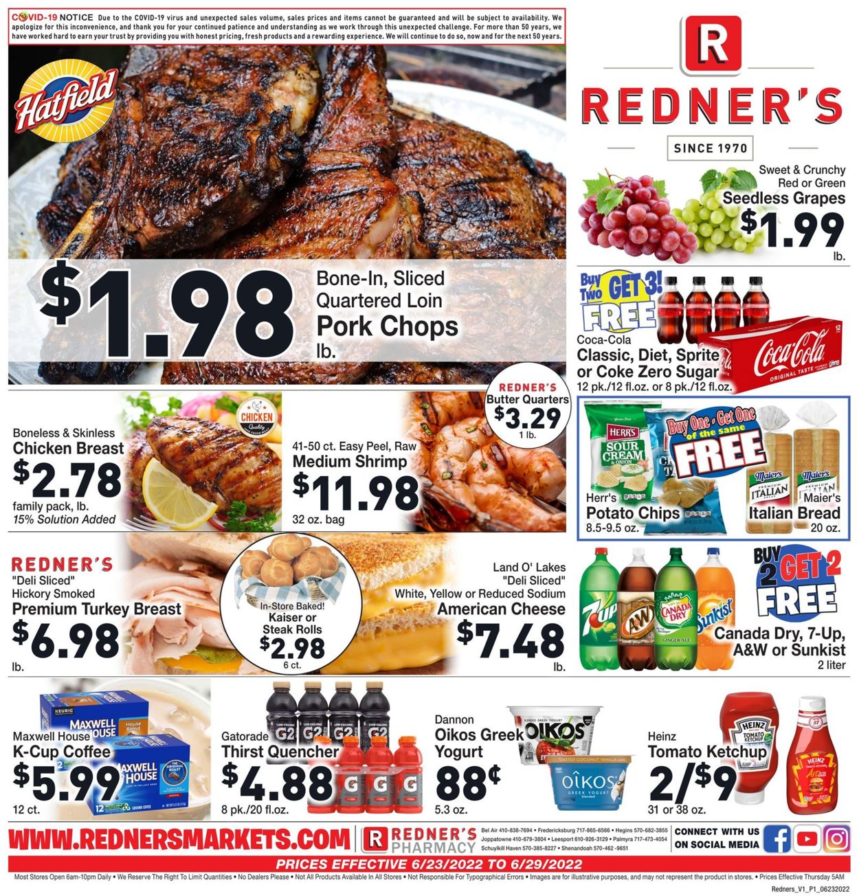 Redner’s Warehouse Market Weekly Ad Circular - valid 06/23-06/29/2022