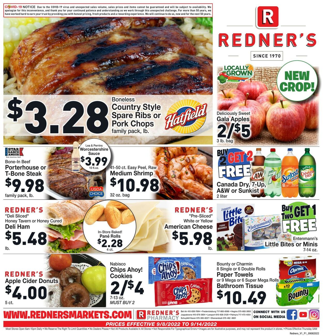 Redner’s Warehouse Market Weekly Ad Circular - valid 09/08-09/14/2022