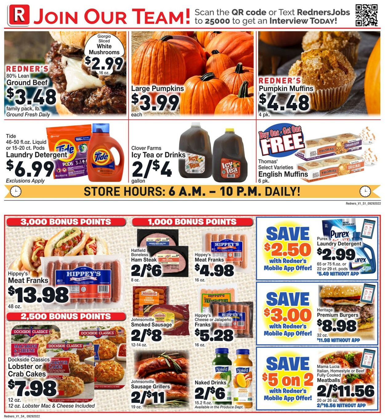 Redner’s Warehouse Market Weekly Ad Circular - valid 09/29-10/05/2022 (Page 2)