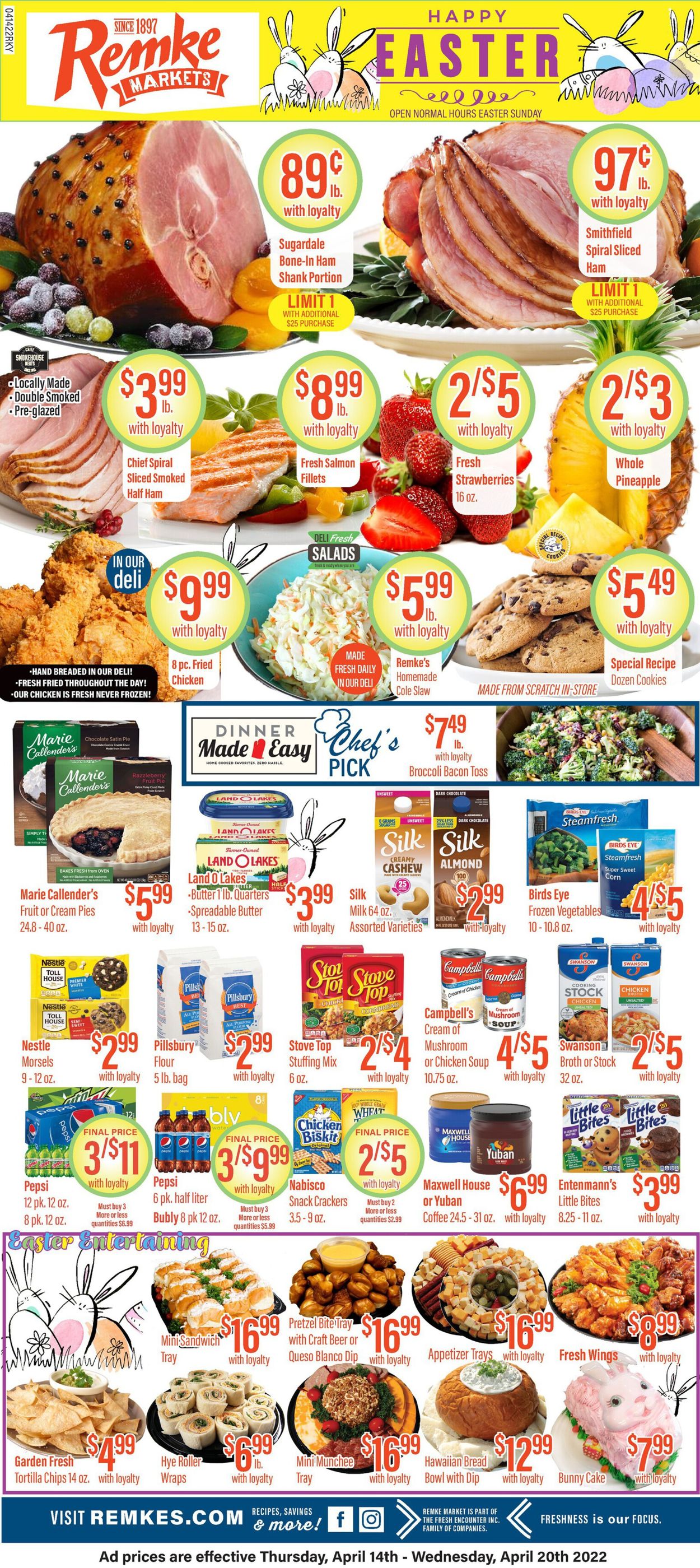 Remke Markets EASTER AD 2022 Weekly Ad Circular - valid 04/14-04/20/2022 (Page 2)