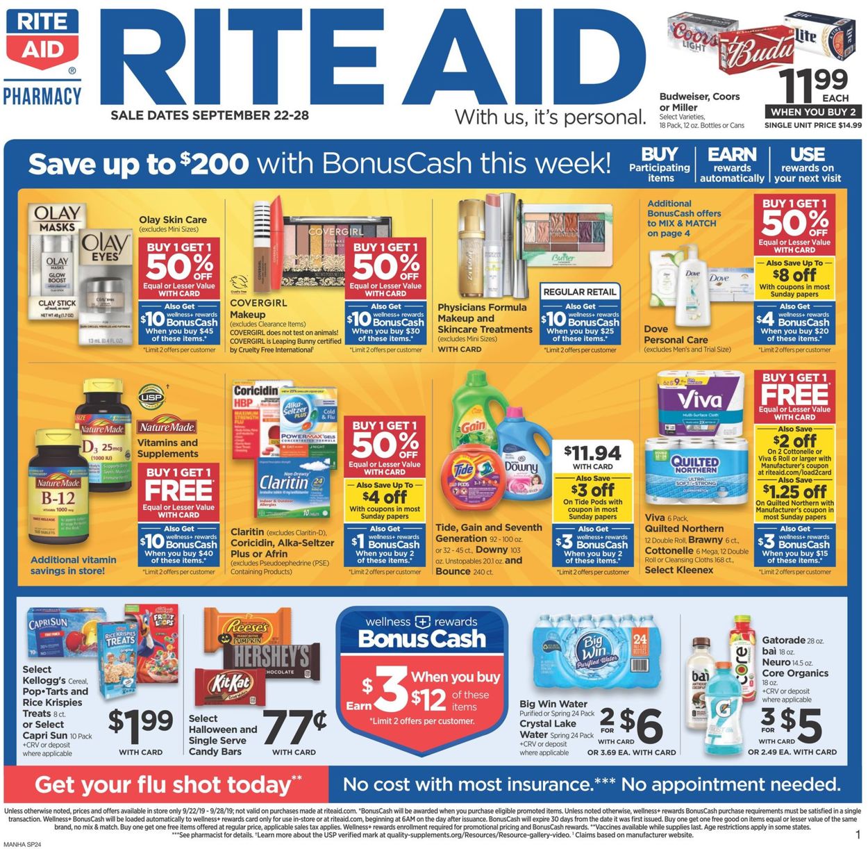 Rite Aid Weekly Ad Circular - valid 09/22-09/28/2019