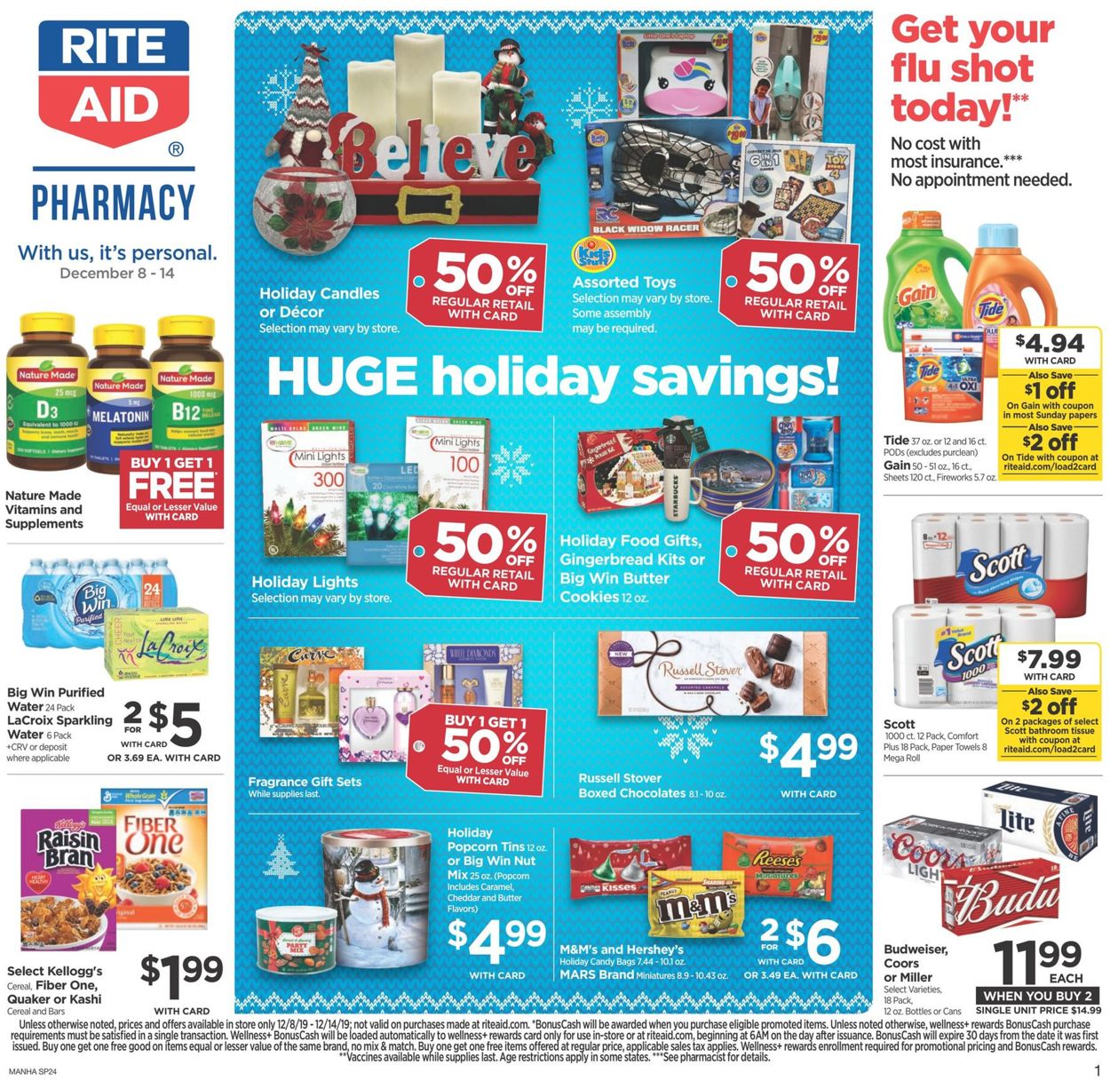 Rite Aid - Holiday Ad 2019 Weekly Ad Circular - valid 12/08-12/14/2019