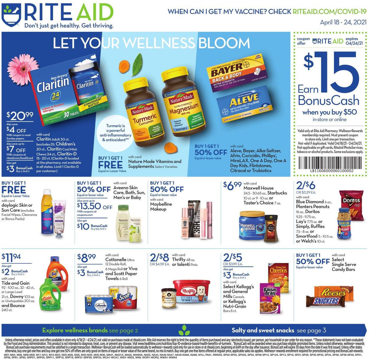 Rite Aid Weekly Ad Circular - valid 04/18-04/24/2021