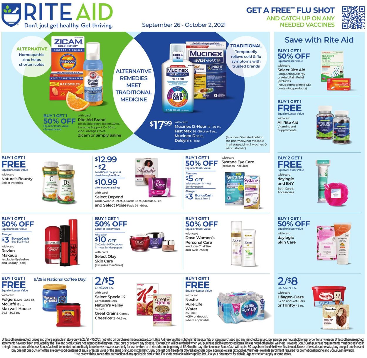 Rite Aid Weekly Ad Circular - valid 09/26-10/02/2021