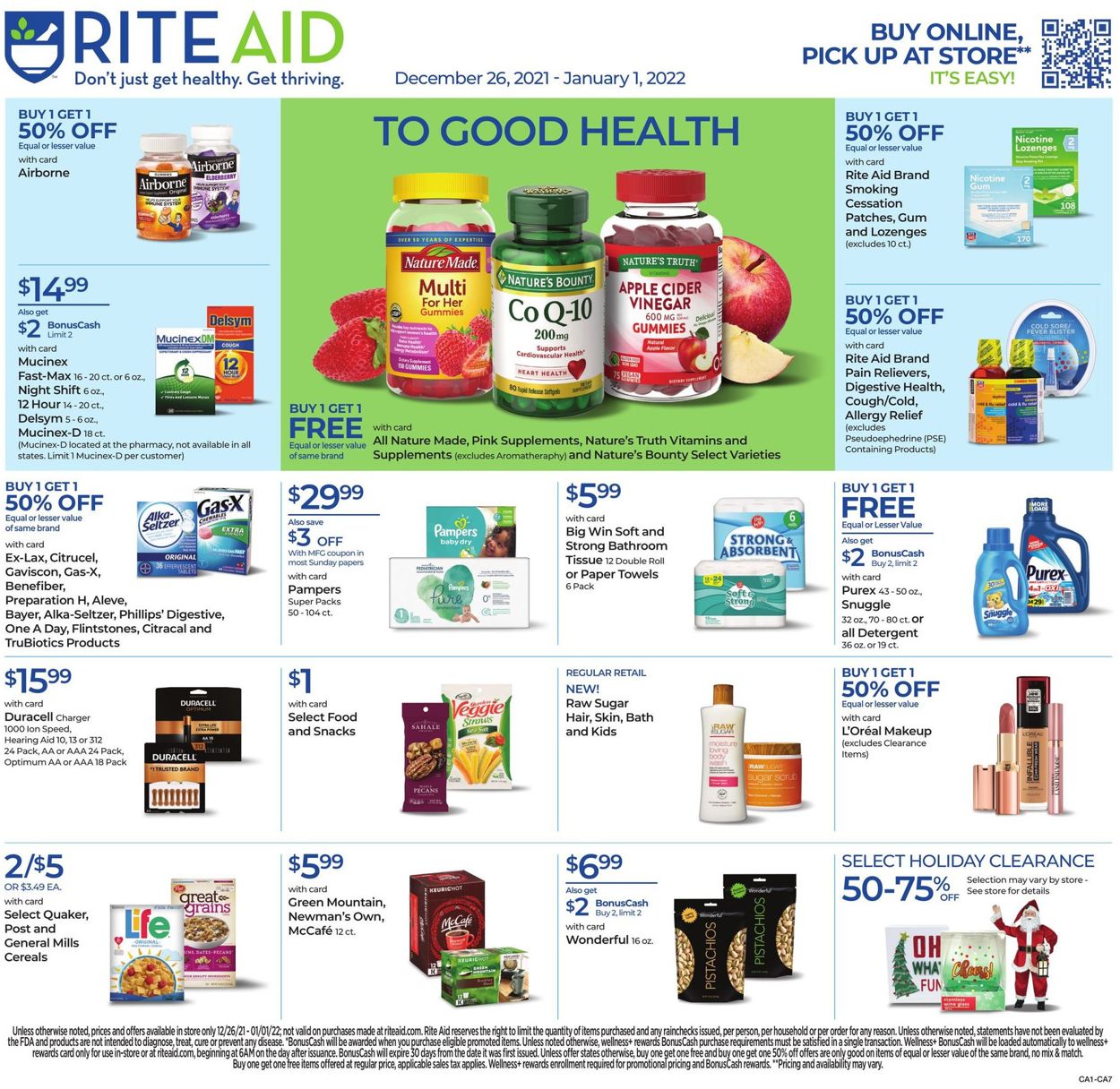 Rite Aid Weekly Ad Circular - valid 12/26-01/01/2022