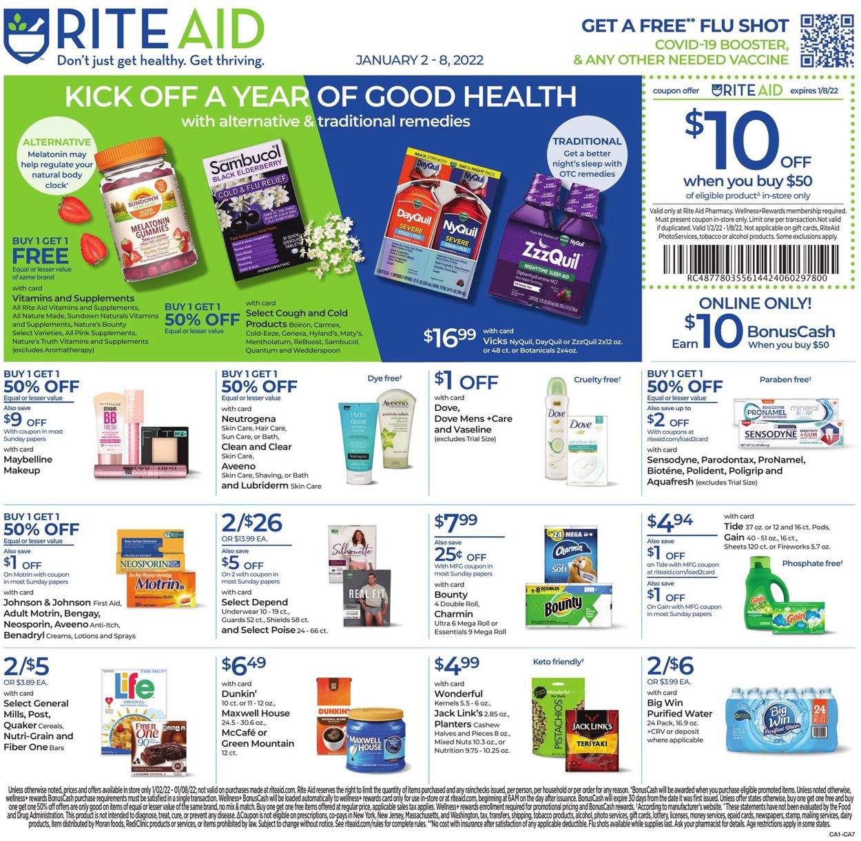 Rite Aid Weekly Ad Circular - valid 01/02-01/08/2022